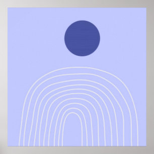 Affiche art abstrait moderne