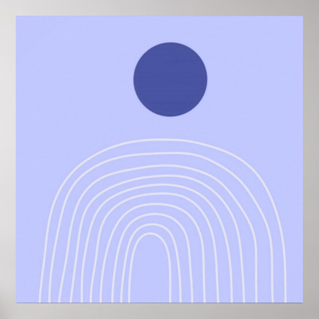 Affiche art abstrait moderne (Devant)