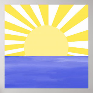 Affiche art abstrait moderne