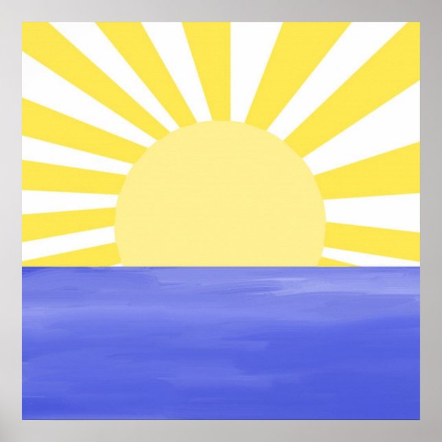 Affiche art abstrait moderne (Devant)