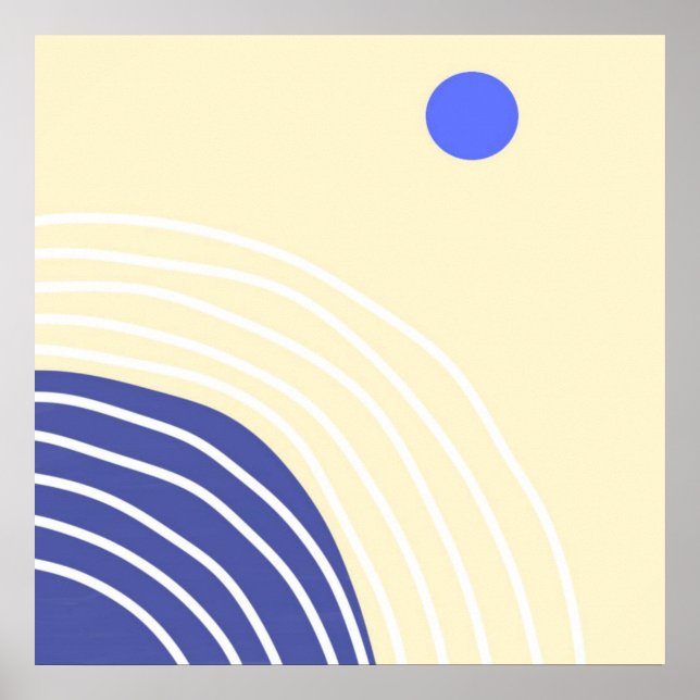 Affiche art abstrait moderne (Devant)