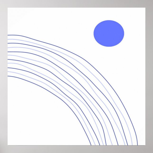 Affiche art abstrait moderne (Devant)