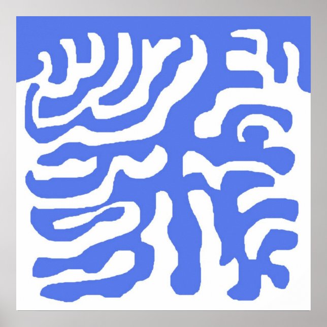 Affiche art abstrait moderne (Devant)