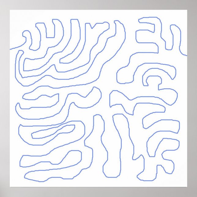 Affiche art abstrait moderne (Devant)