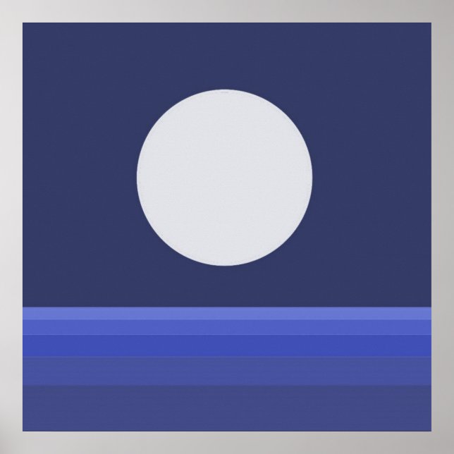 Affiche art abstrait moderne (Devant)