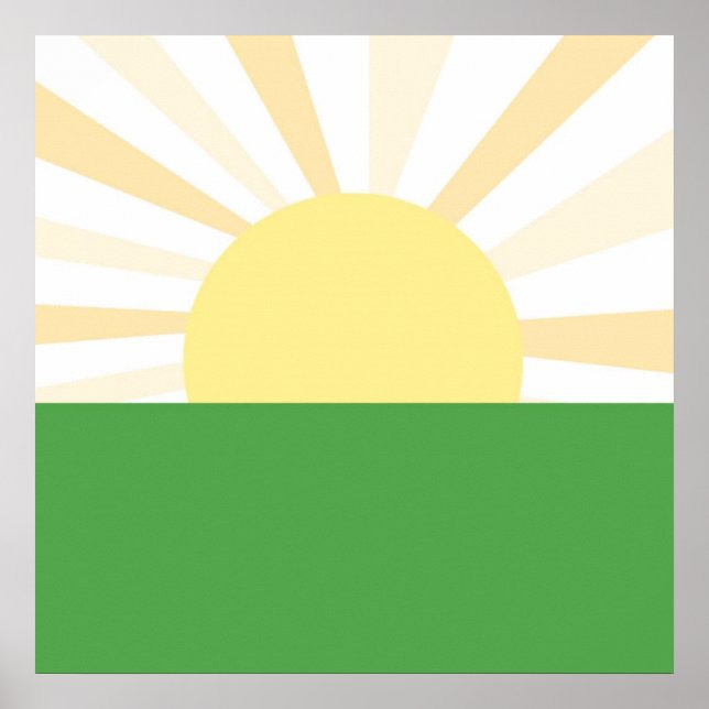 Affiche art abstrait moderne (Devant)