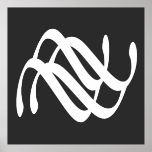 Affiche art abstrait moderne