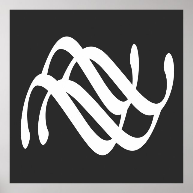 Affiche art abstrait moderne (Devant)