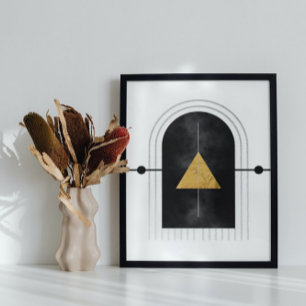 Affiche Art Abstrait moderne minimaliste du milieu du sièc