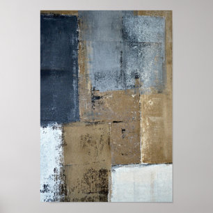 Affiche Art Abstrait neutre "visionnaire"