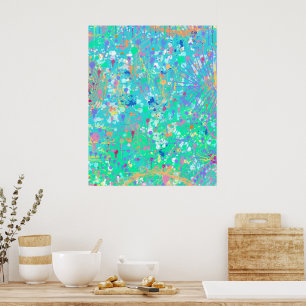 Affiche Art abstrait : Petites créatures marines
