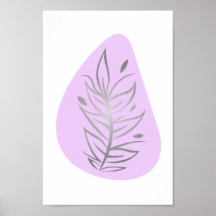 Affiche Art Abstrait plante