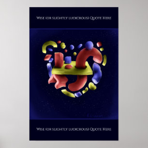 Affiche Art abstrait sur impression, valeur papier d'affic