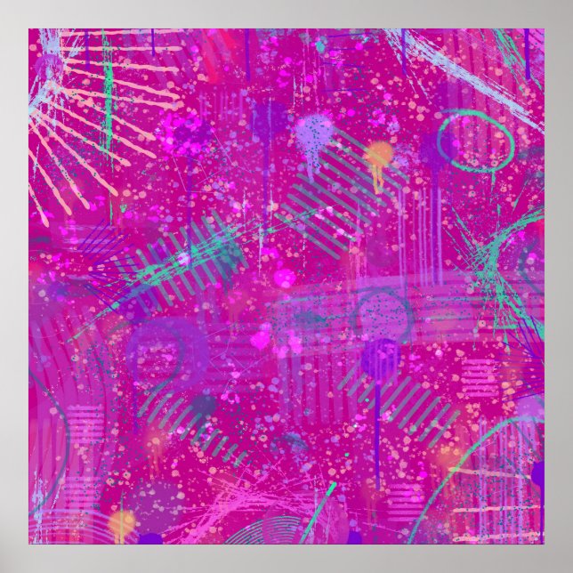 Affiche Art Abstrait : Une véritable personnalité  (Devant)