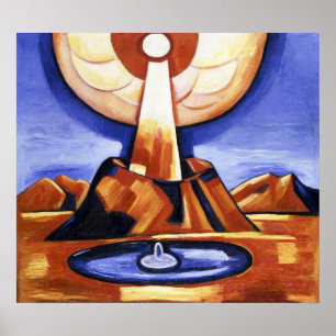 Affiche Art abstrait vintage de Marsden Hartley Yliaster