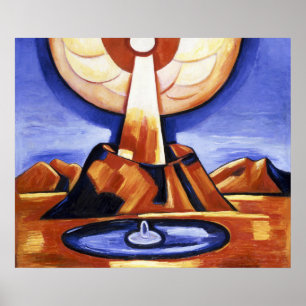 Affiche Art abstrait vintage de Marsden Hartley Yliaster