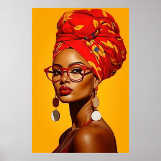 Affiche Art africain américain | Art noir | Ladonna