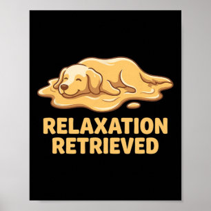 Affiche Art Amateur de Chien Retriever Doré Yoga