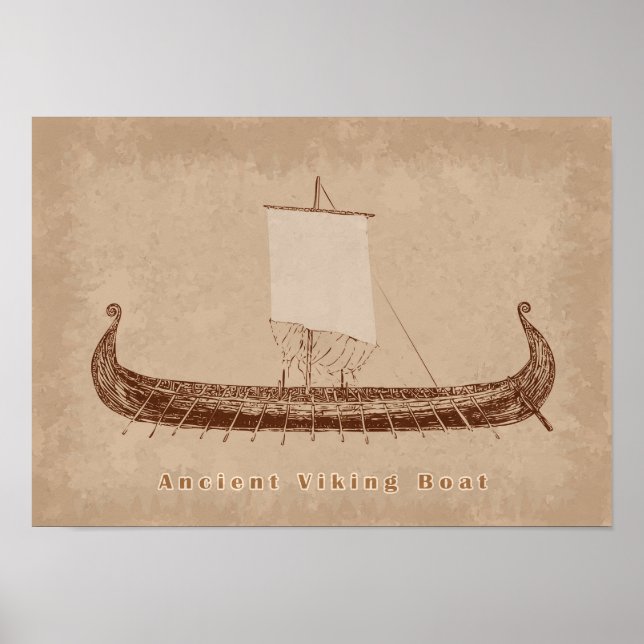 Affiche Art ancien de bateau (Devant)