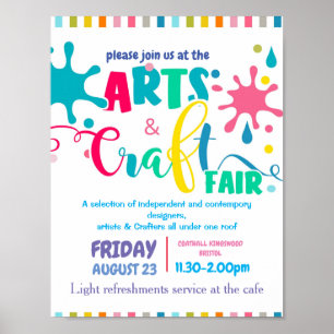 Affiche Art and craft fair theme event