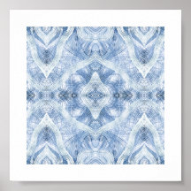 Art aquarelle abstrait bleu ombré