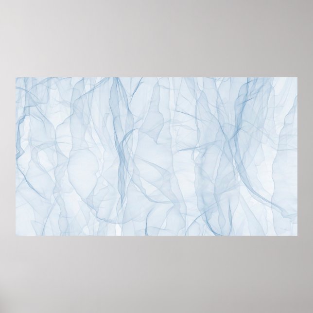 Affiche Art arrière - plan moderne bleu tissu (Devant)