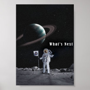 Affiche Art astronaute spatial   ART NUMÉRIQUE