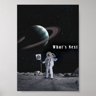 Affiche Art astronaute spatial | ART NUMÉRIQUE