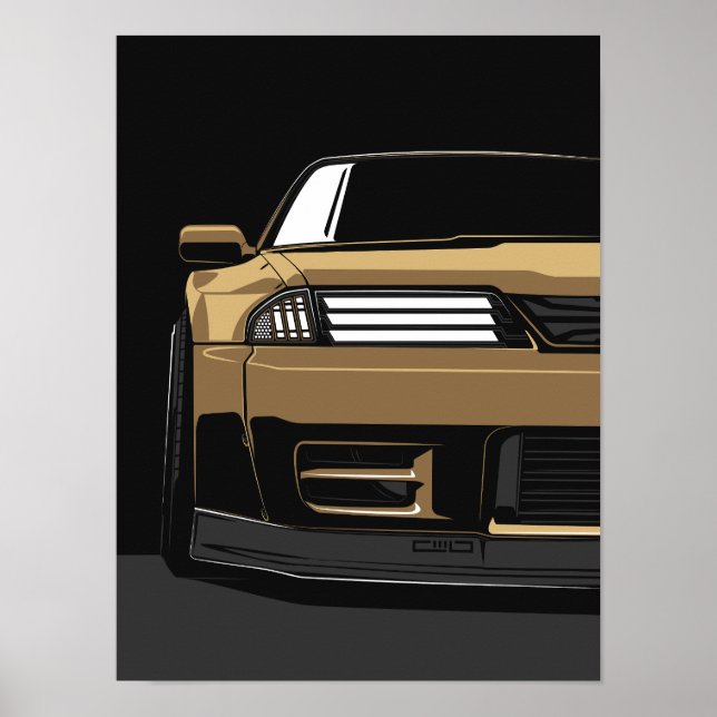 Affiche Art avant personnalisé GTR R32 (Devant)