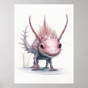 Affiche Art Axolotl :