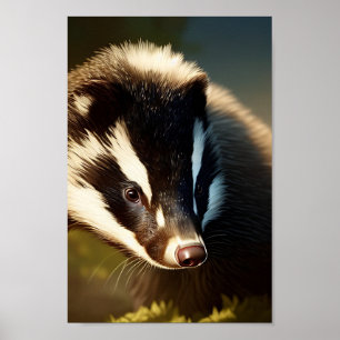 Affiche Art Badger
