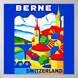 Affiche Art-Berne Vintage voyage