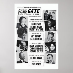 Affiche Art Blakey - Dizzy Gillespie - Herbie Mann jazz