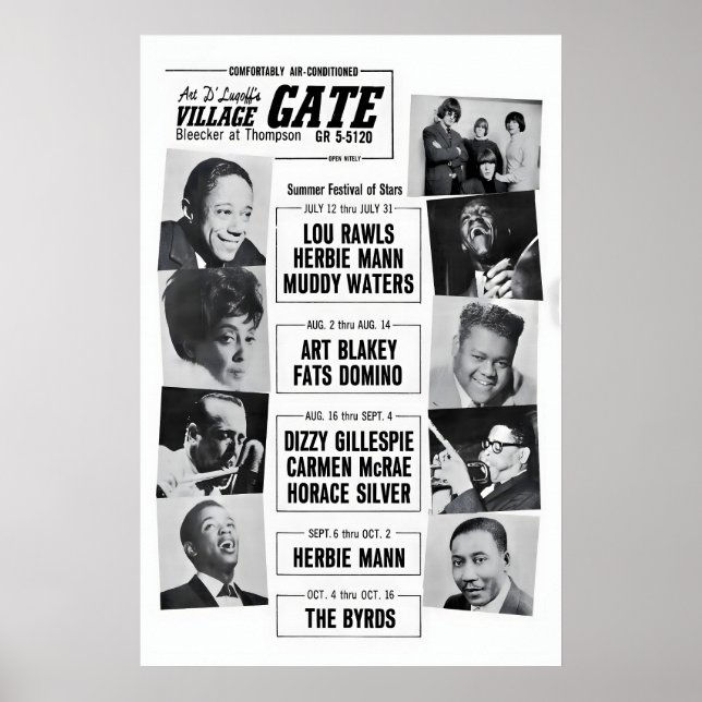 Affiche Art Blakey - Dizzy Gillespie - Herbie Mann jazz (Devant)