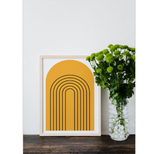 Affiche Art Boho minimaliste géométrique Abstrait