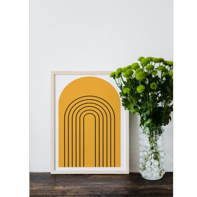 Affiche Art Boho minimaliste géométrique Abstrait (Créateur téléchargé)