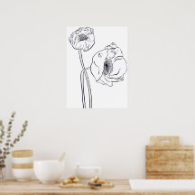 Art botanique en ligne du pavot