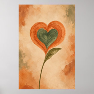 Affiche Art botanique mural Desert Heart