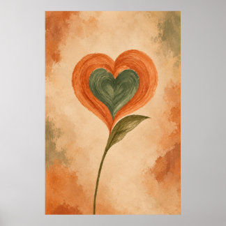 Affiche Art botanique mural Desert Heart