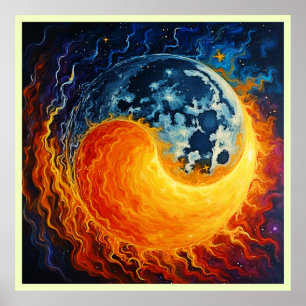 Affiche Art Celestial Yin Yang