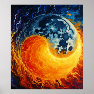 Affiche Art Celestial Yin Yang