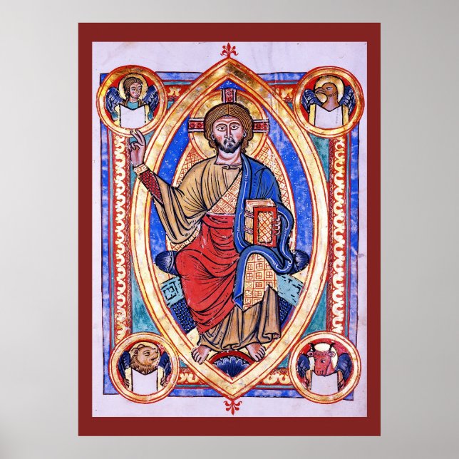 Affiche Art chrétien Christ en Majesté (Devant)