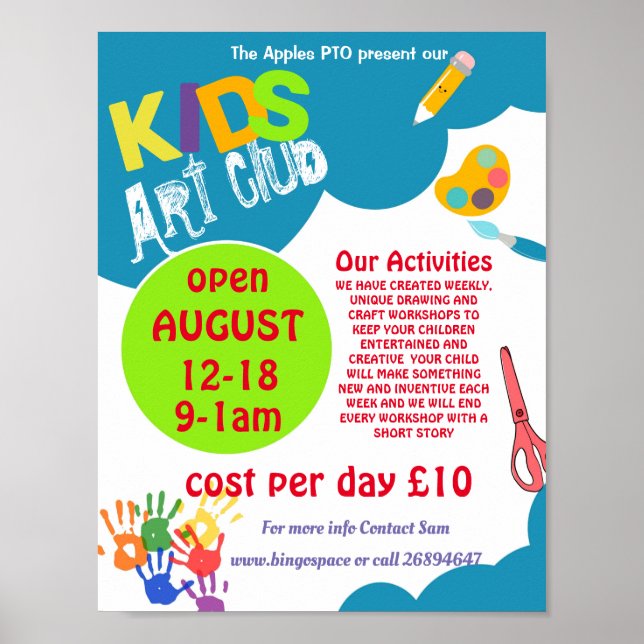 Affiche Art club (Devant)