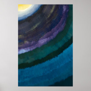 Affiche Art Coloré Abstrait Lines