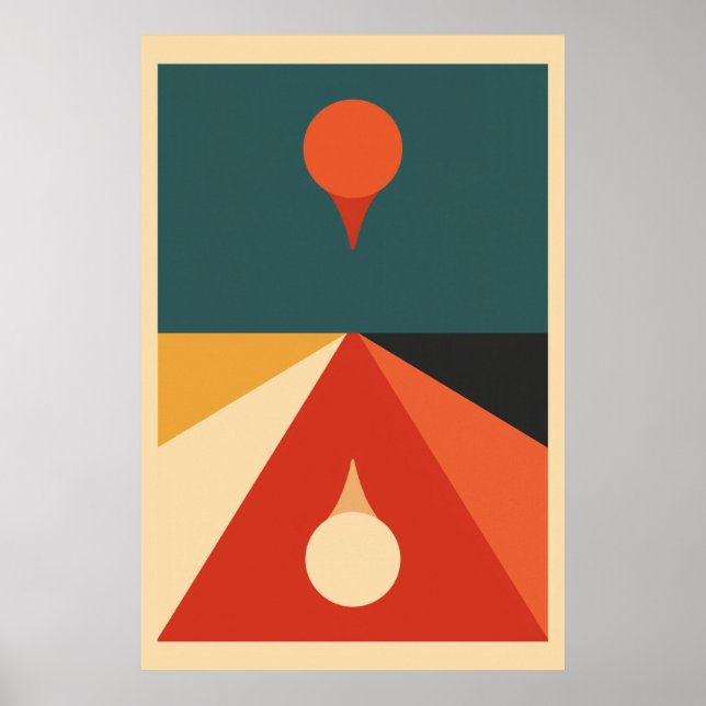 Affiche Art contemporain du Bauhaus (Devant)