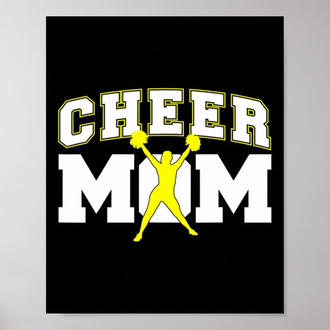 Affiche Art cool pour maman de cheerleaders pour femmes Ch (Devant)