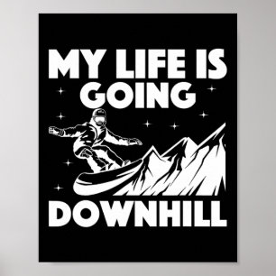 Affiche Art cool Snowboard Pour Hommes Femmes Snowboard Sn