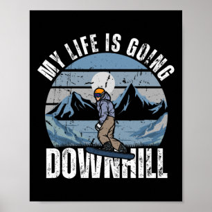 Affiche Art cool Snowboard Pour Hommes Femmes Snowboard Sn