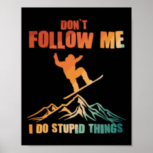 Affiche Art cool Snowboard Pour Hommes Femmes Snowboard Sn
