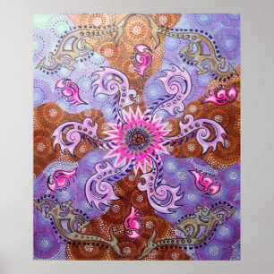 Affiche Art corporel avec une torsion